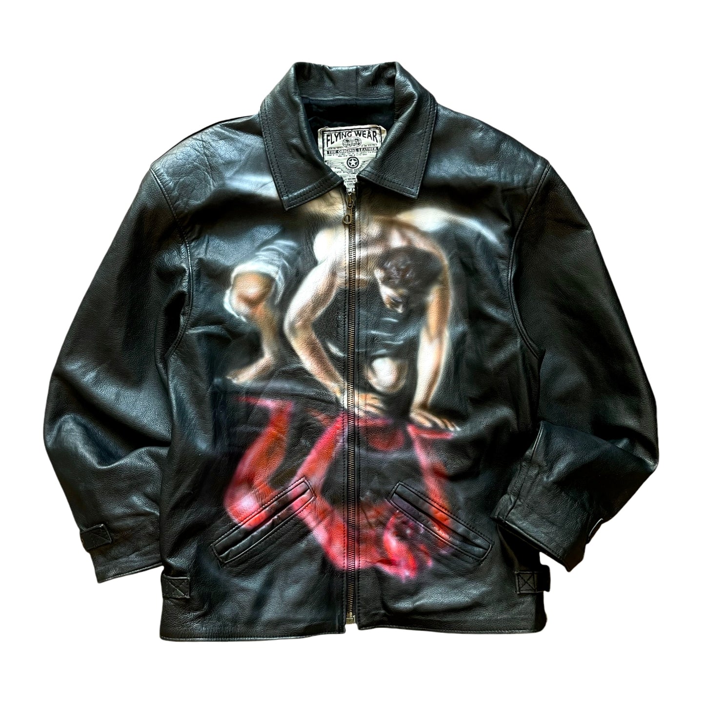 ‘as above so below’ leather jacket